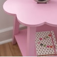 thumbnail image 3 of Linon Natalia Kids Flower Side Table, Pink, 3 of 10