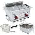 thumbnail image 5 of Miumaeov Stainless Steel Countertop Gas Fryer,Commercial Deep Fryer 2 Basket Propane LPG, 5 of 12