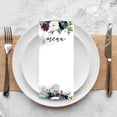 thumbnail image 3 of Koyal Wholesale Modern Rustic Florals Printable Wedding Paper Menu Cards for DIY Printer, Pack of 52, 3 of 5