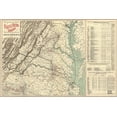 thumbnail image 1 of 24"x36" Gallery Poster, Map of battle fields of Virginia 1902, 1 of 1