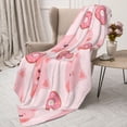 thumbnail image 3 of Hirioo Pigs Head And Donuts for Flannel Blanket, Cozy and Warm Throw for Bed or Couch ,Perfect for All Seasons-60"x50", 3 of 6