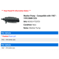 thumbnail image 2 of Washer Pump - Compatible with 1987 - 1995 BMW 325i 1988 1989 1990 1991 1992 1993 1994, 2 of 2