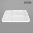 thumbnail image 2 of Heat Imitation Porcelain Compartment Fast Food Trays Specifically Designed For School And Unit Canteens Commercial Grade Tableware Small Table Set Indoor Plate Mat Set Dollies for End Tables round, 2 of 4