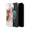 thumbnail image 2 of DistinctInk Tough Case for Apple iPhone 15 (6.1" Screen), Compatible with MagSafe Charging - Valentine's Day Shiba Inu Puppy, 2 of 6