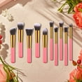 thumbnail image 4 of 10-Piece Makeup Brush Set Complete Eye Face Foundation Cosmetics Application Kit 10PCS, 4 of 5