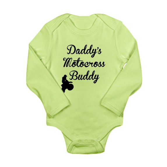 CafePress - Daddys Motocross Buddy Body Suit - Long Sleeve Infant Bodysuit