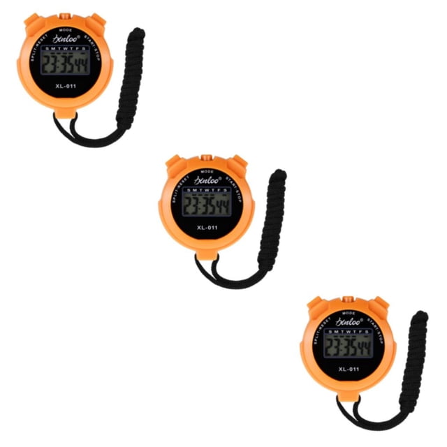 maskred ABS High Accuracy Digital Display Fitness Timer Counter For Versatile Precise Timing Compact 3Set