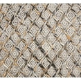 thumbnail image 3 of Fennco Styles Geometric Block Print Embroidered Cotton Decorative Throw Pillow 28"x28", Woven Diamond, 3 of 4