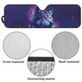 thumbnail image 6 of Uorisanigo Windshield Sun Shade, Shade Heat Shield, 52.95 in *16.14 in, Compatible with Jeep Wrangler TJ JK JKU JL JLU Purple Galaxy Wolf Sun Visor Shield Block UV Keep Interior Cool, 6 of 7