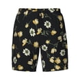 thumbnail image 4 of Lsque Mens Swim Trunks Daisy Pattern - Bathing Suit Compression Liner - Beach Swim Shorts Swimwear - (S-3XL) - Stretch Quick Dry -XX-Large, 4 of 9