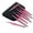 Pink Stardust, variant on Rainbow Stainless Steel Tweezers Kit Precision Tweezers Set For Eyelash Extension Facial Hair Eyebrows Nail Art, 8 Pcs in a Case