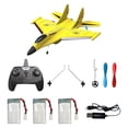 thumbnail image 2 of Foam Toys Model, 2CH 4GHz Glider Plane de ala fija, para principiantes Adultos , amarillo 3 pilas Amarillo 3 Baterías 2 Yotijar RC avión aviones, 2 of 9