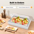 thumbnail image 2 of Ice Food Serving Display Tray, Buffet Cold Serving Cooler Platter for Outdoor Buffets, Parties, And Street Vendors, 2 of 10