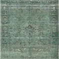 thumbnail image 1 of Ahgly Company Machine Washable Indoor Square Traditional Dark Sea Green Area Rugs, 6' Square, 1 of 7