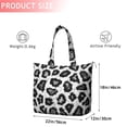 thumbnail image 4 of Black Leopard Pattern Travel Tote Bags for Women Carry On,Large Weekender Bags for Women Travel,Multi Functional Duffle Bag for Work,Shopping,Sports, 4 of 5