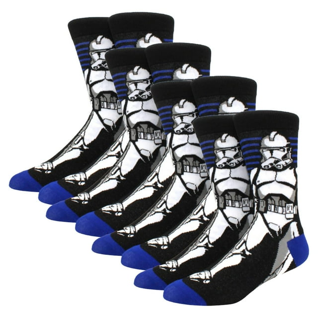 Calcetas de Pelis Hermosas SockStarWar06 4 Pares 6.5-10.5US Tropper Calcetines Tubo Medio Algodón.