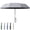 gray, variant on Creative Ring Buckle Windproof Reinforced Umbrella, Automatic Folding Portable for Rain, Hang on Bags or Luggage
