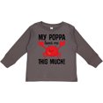 thumbnail image 3 of Inktastic My Poppa Loves Me Childs Crab Boys or Girls Long Sleeve Toddler T-Shirt, 3 of 5