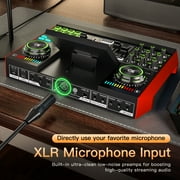 Tenlamp DJ Mixer Podcast Kit BM800-G10 Condenser Microphone Metal Stand Powered Mixer Bluetooth Rechargeable Battery