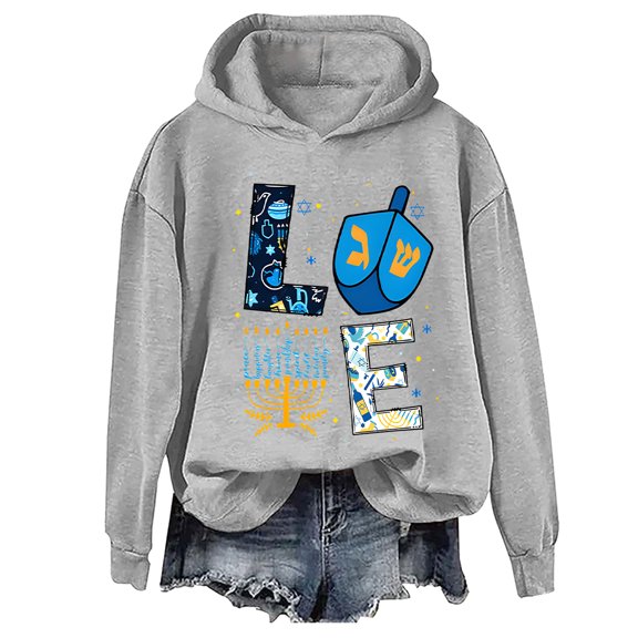 Hanukkah Hoodie Funny Christmas Holiday Hanukkah Sweatshirt Unisex