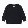 thumbnail image 3 of Godom Baby Girl Boy Sweatshirt Crew Neck Long Sleeve Pullover Toddler Kids Lightfleece Lined Tops Solid Color, 3 of 5