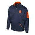 thumbnail image 2 of Men's Colosseum Navy Syracuse Orange Mainframe Quarter-Zip Fleece Jacket, 2 of 3