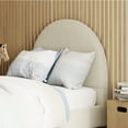 thumbnail image 4 of DG Casa Mila Twin Boucle Arched Headboard Platform Bed, 4 of 10