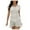 Khaki, variant on gakvbuo Summer Beach Cover Up Dress For Women Swimwear Bikini Bathing Suit Coverups Women's Fashion Round Neck Short Sleeve Loose Hollowed Out Beach Swimsuit Blouse