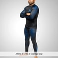 thumbnail image 2 of Hayabusa Geo Jiu Jitsu Compression Spats - Blue, Medium, 2 of 6