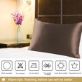 thumbnail image 6 of PiccoCasa 100% Silk Pillowcase 2 Piece Queen Size Pillowcases, Coffee Color, 6 of 6
