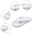 thumbnail image 5 of Rokment Orthopedic Cloud Pillow Slippers for Women Men Unisex Waterproof Swim Pool Arch Support Cushioned Flip Flops Beach Summer Water Sandals Indoor Outdoor Shower Slip on Slides White Size 11, 5 of 7