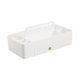 thumbnail image 3 of Caja de almacenamiento portátil, organizador multifuncional, contenedor de escritorio para baño, dormitorio y ducha. Blanco, 3 of 9