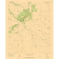 thumbnail image 2 of USGS 12x14 Black Ornate Wood Framed with Double Matting Museum Art Print Titled - South West Antelope Creek Texas Quad - USGS 1962, 2 of 4