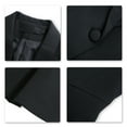 thumbnail image 5 of AZoiNM Women's Tailored One Button Blazer Slim Fit Stretch Polyester Work Jacket, 5 of 6