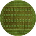 thumbnail image 1 of Ahgly Company Indoor Round Southwestern Green Country Area Rugs, 6' Round, 1 of 1