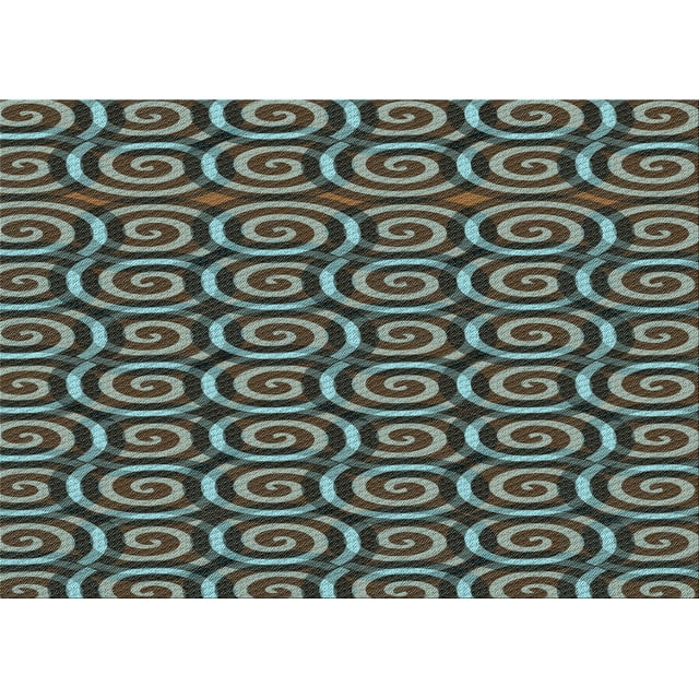 Ahgly Company Machine Washable Indoor Rectangle Transitional Chocolate Brown Area Rugs, 8' x 10'