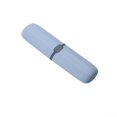 thumbnail image 1 of Portable Toothbrush Storage Case for Travel, Black and Grey, PP Material, 7.9x2.1x0.9 Inches, Double Ventilation Holes, 1 of 4