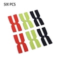 thumbnail image 2 of ziyahi Pack of 6 3g Tennis Racket Balance Bar Portable Badminton Replacement Parts Silicone H-shaped Weighted Strips Balancer Splicing Color, 2 of 6