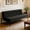 Black127, variant on BSHTI 69.88" Futon Sofa Bed with 5 Adjustable Positions – Polyester Fabric Convertible Sleeper Couch with Iron Frame, Clean-Lined Modern Design for Living Room, Apartment, Office, Dormitory, Black