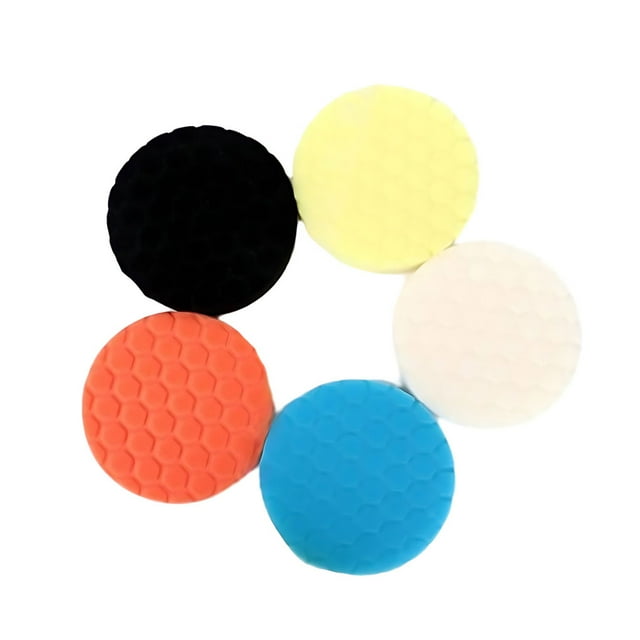 Guardoinrt 5pcs / Set Applications Larges avec Fixation de Polisseuse de Perceuse Lavable et Réutilisable 5 Pouces 125mm 1Set