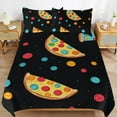 thumbnail image 2 of Fun Pizza Bedding Sets Twin Duvet Cover 3 Piece Cute Bed Set for Boys Girls Kid, 2 of 6