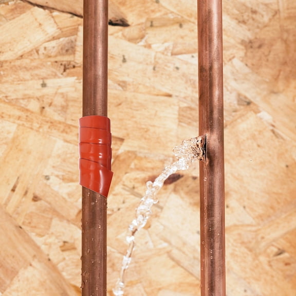 LOLIPPYY Red Silicone Rubber Plumbing Tape for Household Leak Fixing with Adhesive and Simple Application