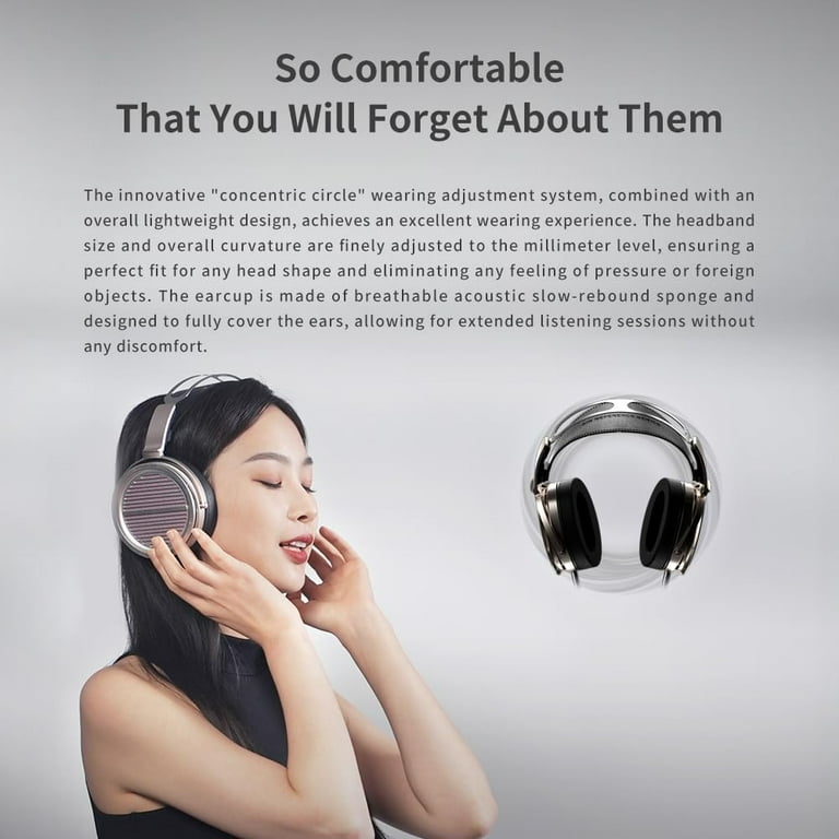 aune AR5000 Open-Back Headphones, MLD Driver, Dynamic Driver, HiFi
