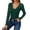 W-Green, variant on Adeawade Womens Tshirts Long Sleeve Solid Color Slim Fit Tops V Neck Classic Tee Clothes M Green