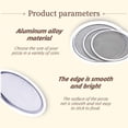 thumbnail image 2 of Yeater Aluminum Alloy Pizza Pan 15 Inch Round Pizza Screen, Pack of 3, Heat Resistant, Seamless Design, 2 of 6