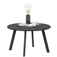 thumbnail image 1 of Outsunny Patio Coffee Table, Round Outdoor Side Table, Black, 1 of 10