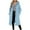 Light Blue, variant on Wool Blend Long Coat Women Single Breasted Winter Jacket Trench Coat with Hood Pocketed Woolen Hooded Overcoat (XL, Purple)