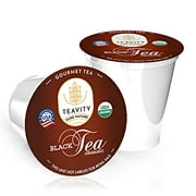 TEAVITY Organic Black Tea K Cups for Keurig | USDA Certified Single Serve Keurig Tea Pods | Compatible with Keurig K-Cup Brewers - 12 Count (Pack of 1)