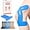 Blue, variant on Precut Kinesiology Tape for Knees, 20 Pcs - Knee Support & Stability, Knee Pain Relief Athletic Tape - Waterproof & Elastic, Breathable Hypoallergenic Latex-Free Tape, Blue
