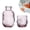 Pink, variant on Vintage Bedside Water Carafe Set with Tumble,Nightstand Clear Juice Pitcher and 5 oz Cup,for Bedroom Nightstand, Home Kitchen, Fruit Juice Pitcher, Mouthwash Bottle
